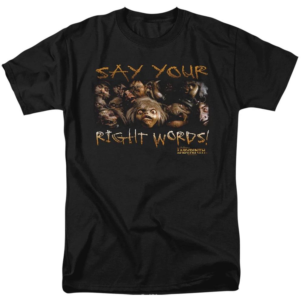Jim Henson David Bowie Labyrinth Say Your Right Words Licensed  Children s T-shirt 120