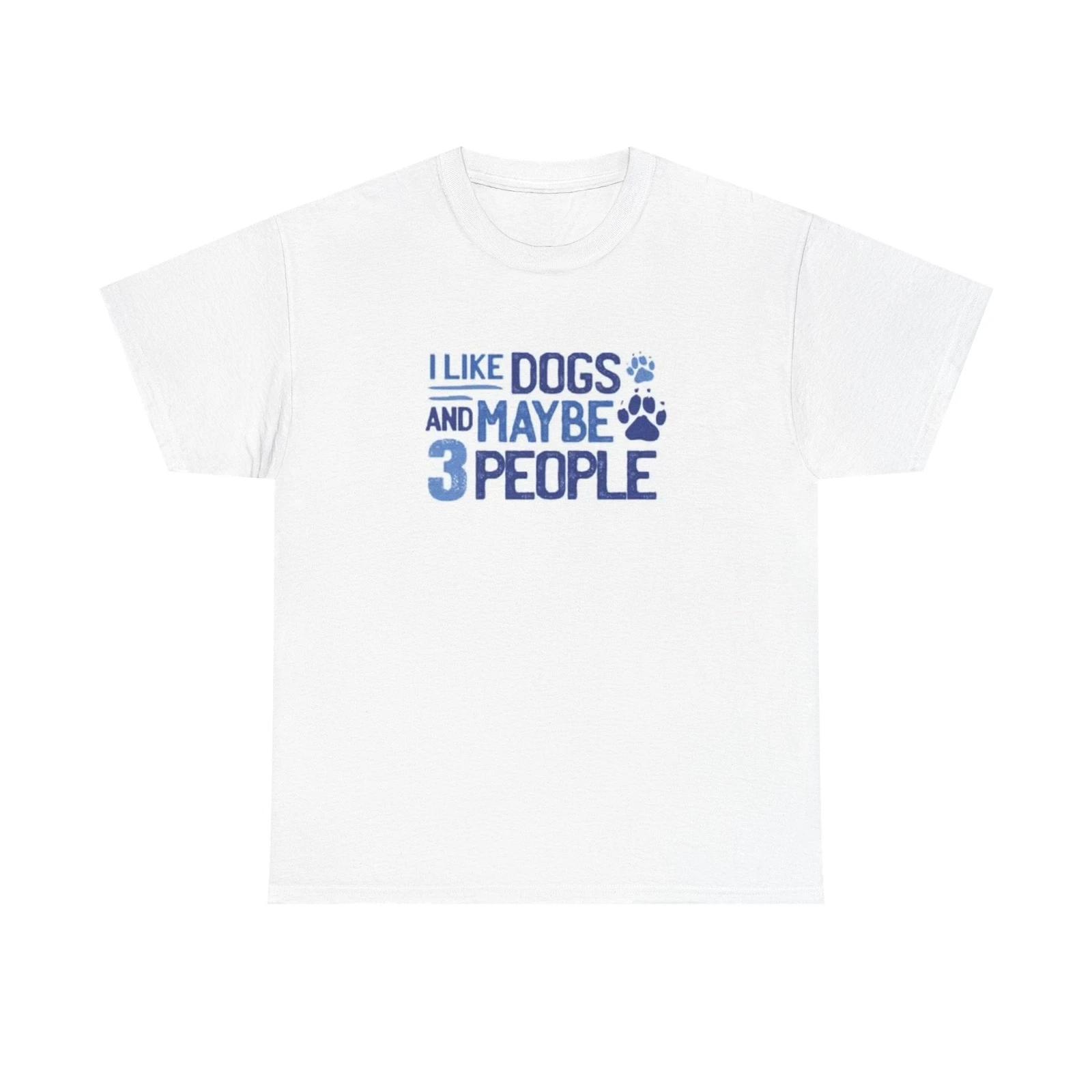 Men s and Women s T-shirts I Like Dogs Graphic XXL
