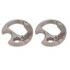 2pcs Portable Ti Alloy Keychain Bottle Opener Outdoor Keyring Buckle Key Holder for Camping Hiking