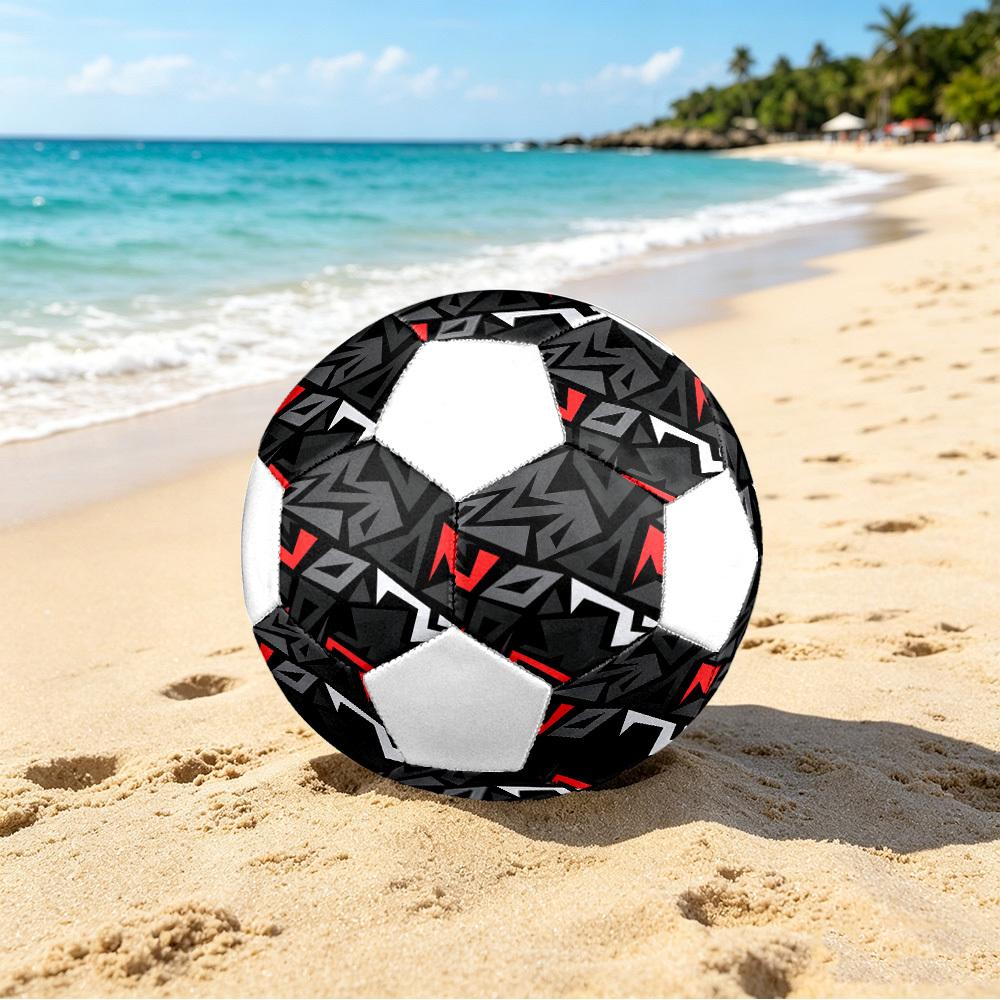 1pc Abstract Geometric Lightweight PVC Training Soccer Ball, Size 5, Suitable for Indoor and Outdoor TrainingGift y60375