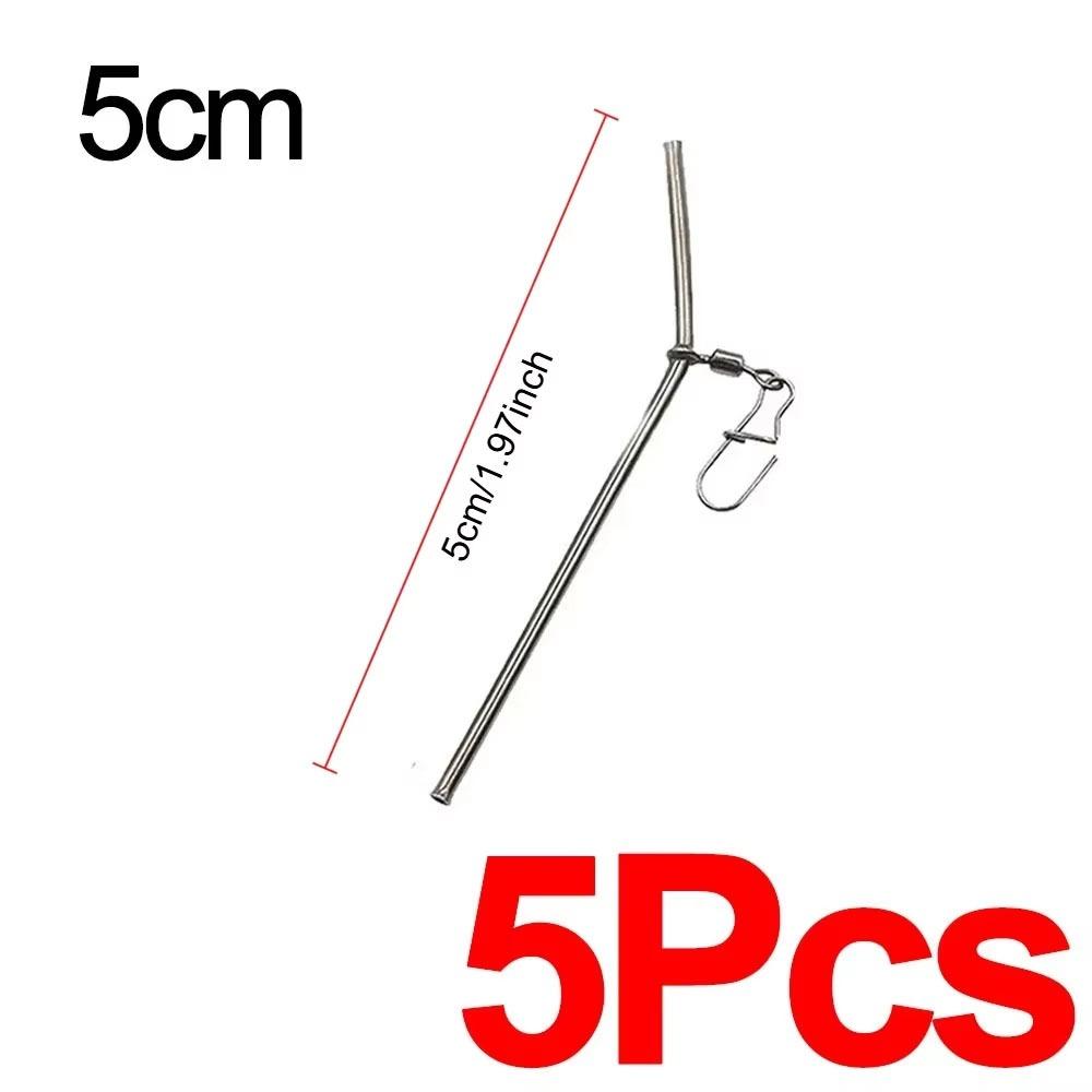 

5Pcs 5/7/9cm Fishing Balance Connectors Copper Anti-Tangle Brass Tube Balances Feeder Boom Small Style Fishing Tackle