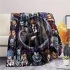 Death Note Print Flannel Blanket, Ultra Soft High Quality All Seasons Warm Throw, Home Decor Cozy Blanket, Perfect Christmas Gift