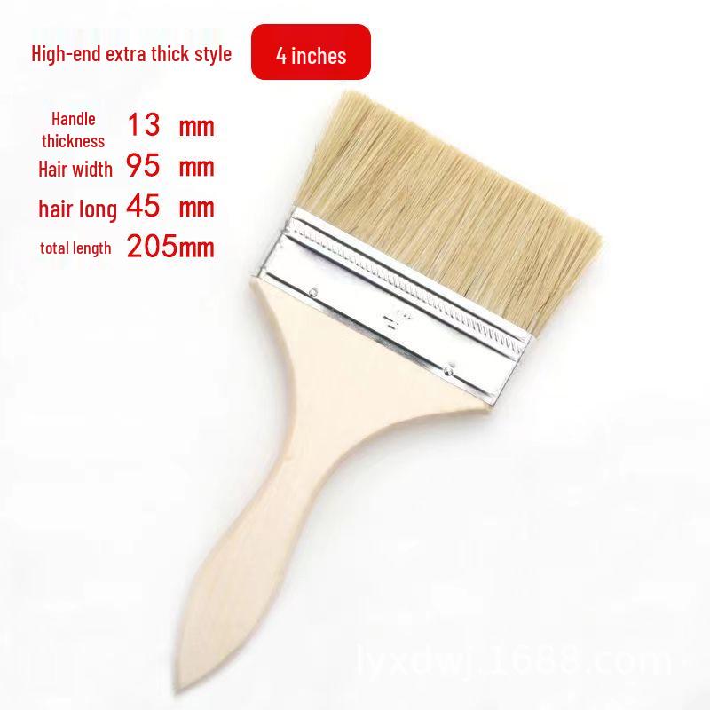 Wood Handle Bristle Brushes: Cleaning, Industrial, Barbecue & Thickened Hog Bristle Options