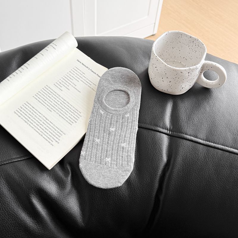 

Женские весенне-летние новые сетчатые носки-лодочки с маленьким бантиком, невидимые, без косточек, не сползающие 1 pair серый