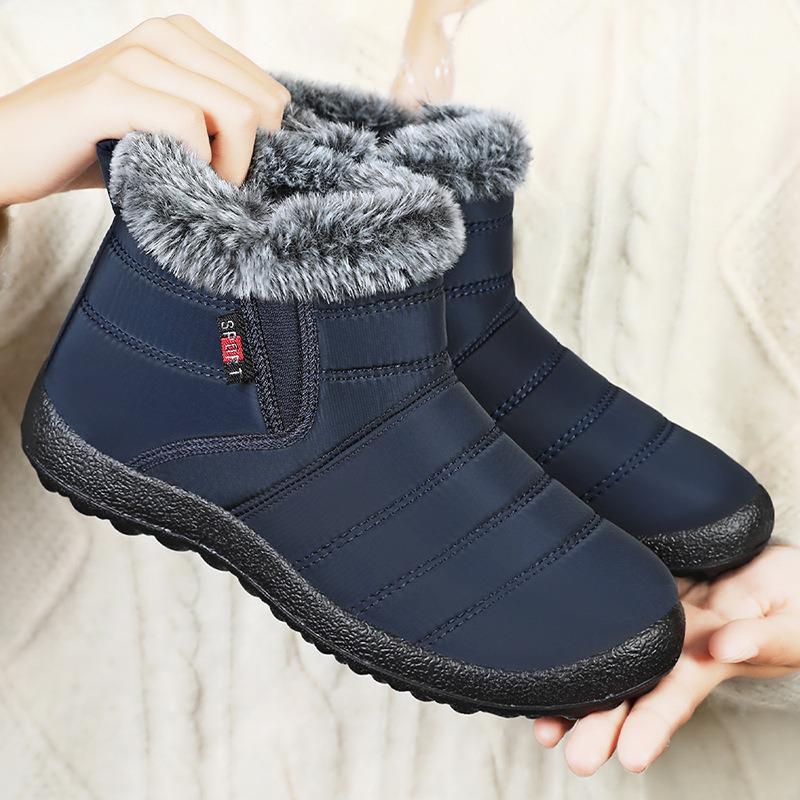 Shoes Women's cotton shoes Snow boots Fleece thickened cotton boots Warm women's boots One pedal women's short boots