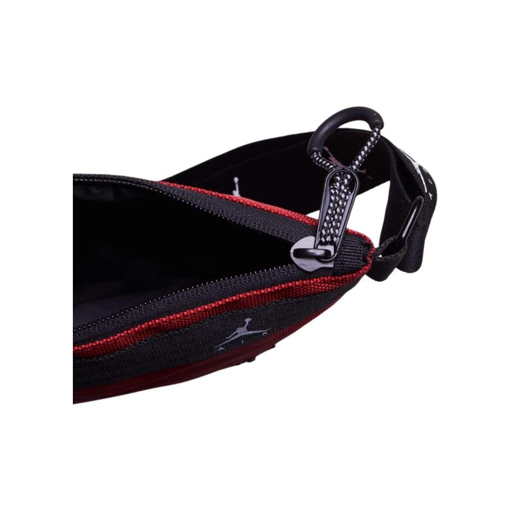 Jordan Flightman Logo Zipper Coated Canvas Waist Bag Chest Bag Shoulder Crossbody Bag Regular Unisex bags Red 9A0329-R78
