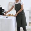 Wear-resistant Canvas Apron with Pocket Florist Apron Multi-functional Kitchen Apron  Studio