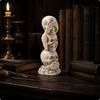 Stacked Skull Figurine Gothic Sculpture Spooky for Shelf, Home Bar