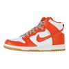 Nike  Dunk High Team Orange Gum Women Sneakers White Matte-Silver 325203-100