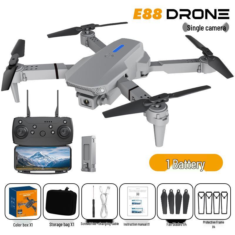 E88PRO 2025 Dual Camera Drone: Fixed Height Quadcopter with Remote Control for Aerial Photography