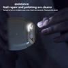 Small Electric Nail Care Kit Includes Grinding Polishing And Trimming Functions With 3-Speed Rechargeable For Adult Manicurist