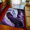Multiple Sizes White Black Dragons Cosmic Embrace Print Carpet for Living Room Bedroom Sofa Home Decor Non-slip Mat Luxury Gift