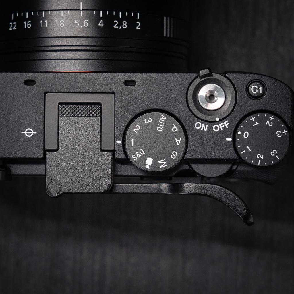 Iborrys Thumb Up Compatible with Sony and RX1R III Dedicated Thumb Shoe Unique Retro Diamond Engraving Enhanced Shooting Stability Grip, DSC-RX1RM3
