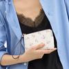 Coach Corner Zip 16 Silver Metal Logo Floral Print Coated Canvas Clutch Small Women Clutch Multicolor Chalk CAL72-SVCAH