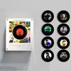 Rotating Disc Night Light Fridge with Activated Singing, Acrylic Decoration