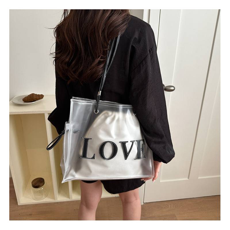Summer Trendy Jelly Purse With Drawstring Closure For Streetwear Style