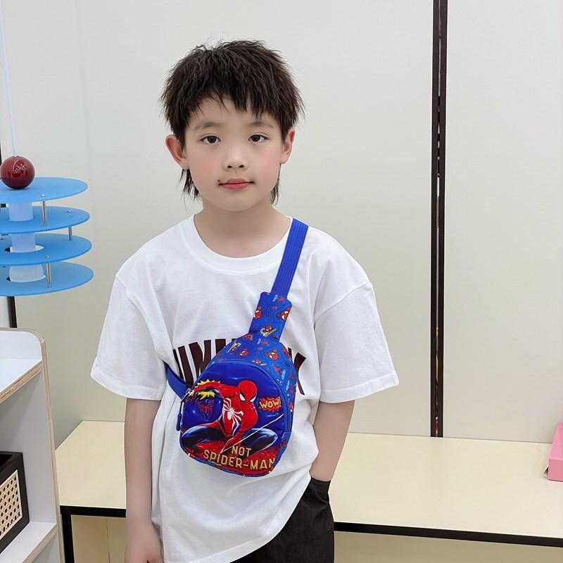 Childrens Spiderman Single Shoulder Crossbody Chest Bag With Nylon Breathable