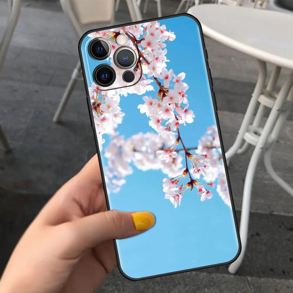 Kirschblüten Handyhülle für iPhone Samsung Galaxy Redmi Xiaomi Oppo OnePlus Note SA 7 8 9 10 11 12 13 14 20 21 22 23 53 54 Pro Max Plus Ultra