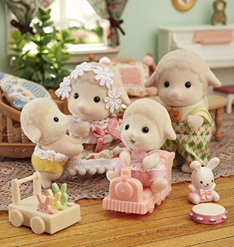 Sylvanian Families Doll [Sheep Twins] Hi-08 ST Mark Certification Ages 3+ Toy Dollhouse Sylvanian Families EPOCH
