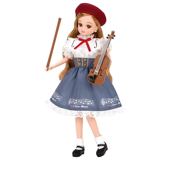 Takara Tomy Licca-chan Dress LW-19 Violin Lesson Dress-up Pretend Play Toy Ages 3 and up