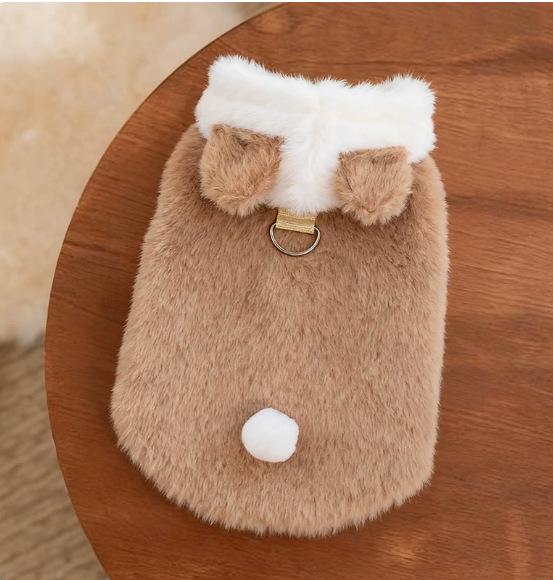 Clothes Pet Autumn Thick Velvet For Small Dogs Cats Corgi Teddy Pomeranian