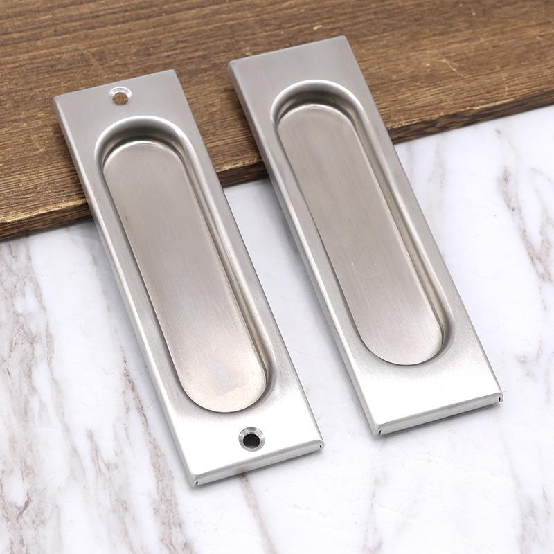 

Keyless 304 Stainless Steel Hidden Sliding Door Lock & Handle for Bathrooms