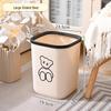 Large Capacity Thickened Trash Can with Pressure Ring for Bathroom, Toilet, Living Room, and Kitchen