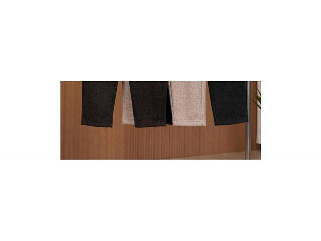 Fashionable High Waist Fleece-Lined Knit Pants - Autumn Winter Casual Chic