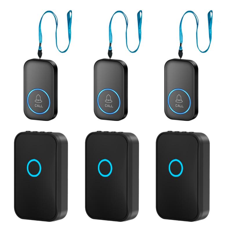 Senior Home Wireless One-Button Emergency Alarm with Rechargeable Call System