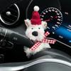 Cute Puppy Car Windshield Wiper Decorations Interior Plush Doll Creative Gift Shoulder Pads Car Interior Decoration Accessories