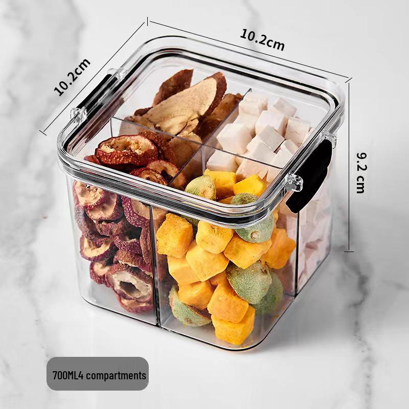Transparent Plastic Food-Grade Storage Jar for Candy, Tea, Grains, and Cereal