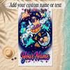 Pug Theme Soft Beach Towel Personalized Custom Name Text Towel Portable for Beach Pool Travel