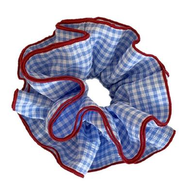 Elastico per Capelli a Quadretti Blu Elastico Antiscivolo per Capelli Sottili Portacoda per Ufficio Donna Uso Quotidiano