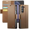 Business Wallet Cards Solt Leather Case for Samsung Galaxy Z FOLD 6 5 5G Fold5 ZFOLD5 Full Protection Bag Book Cover Flip Fundas