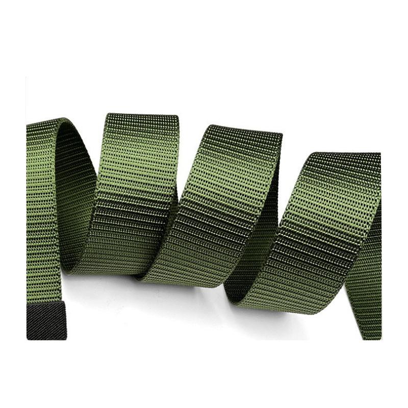 Fashionable and Minimalist Work Pants Automatic-Buckle Men’s Buckle Belt Nylon Canvas Woven Outdoor Durable Training Belt
