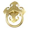 Brass Gate Handle with Vintage Aesthetic Simple Screw Installation for Front Doors and Interior Spaces In Your Home