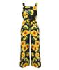 Elegant Summer Floral Print Off Shoulder Sleeveless Jumpsuit For Women Casual Rompers