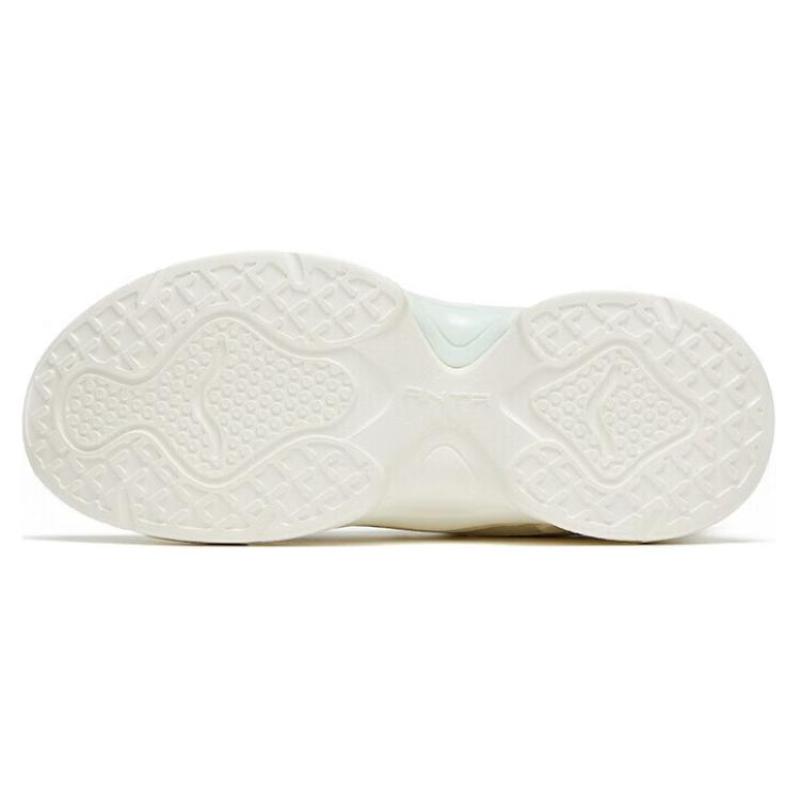 Anta Rabbit Shoes Cushioning Slip Resistant Abrasion Resistant Low Top Casual Shoes Women's White Green Sneakers 922328816-1