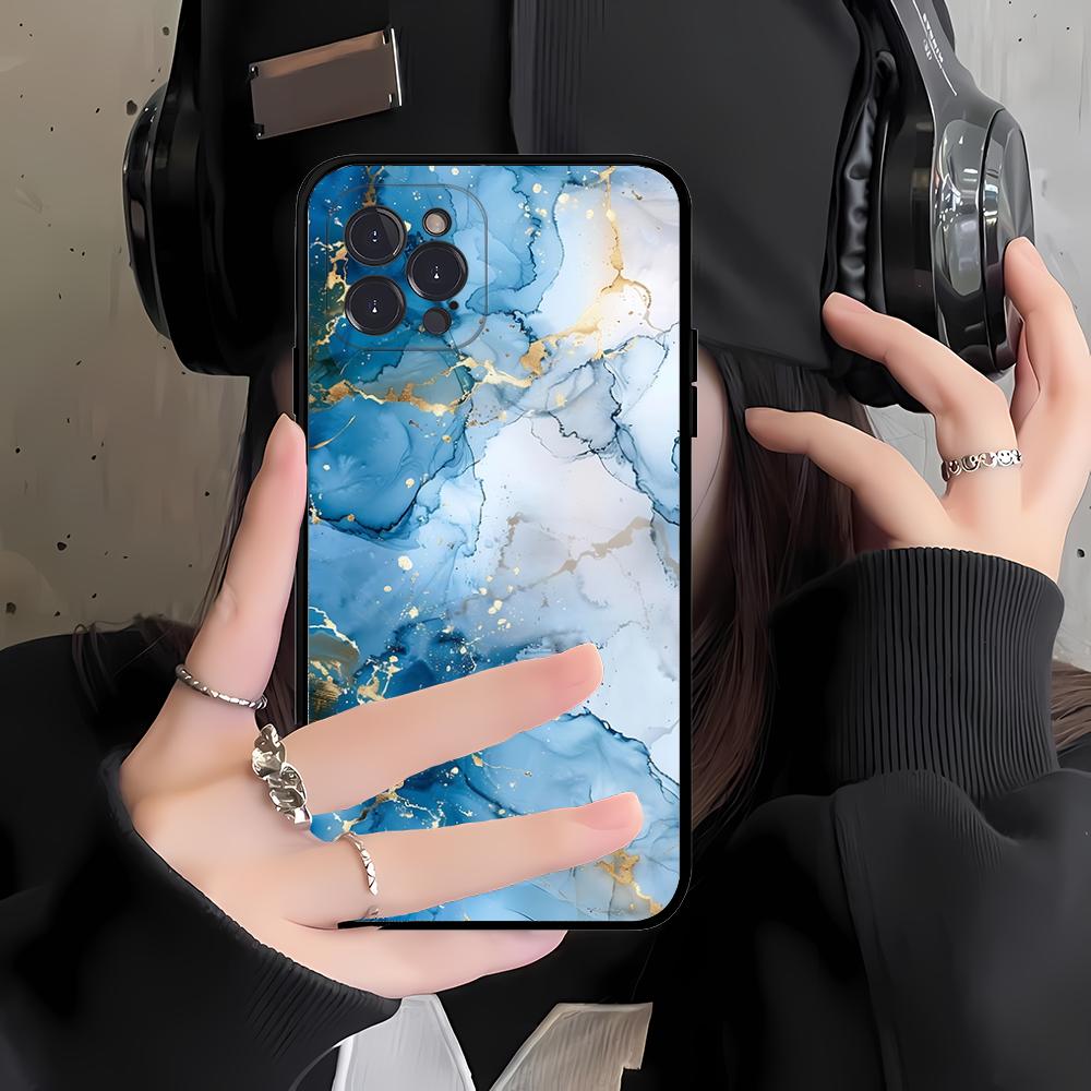Marble Art Phone Case For IPhone 16 15 14 11 12 13 Mini Pro XS Max Cover 6 7 8 Plus X Funda Shell