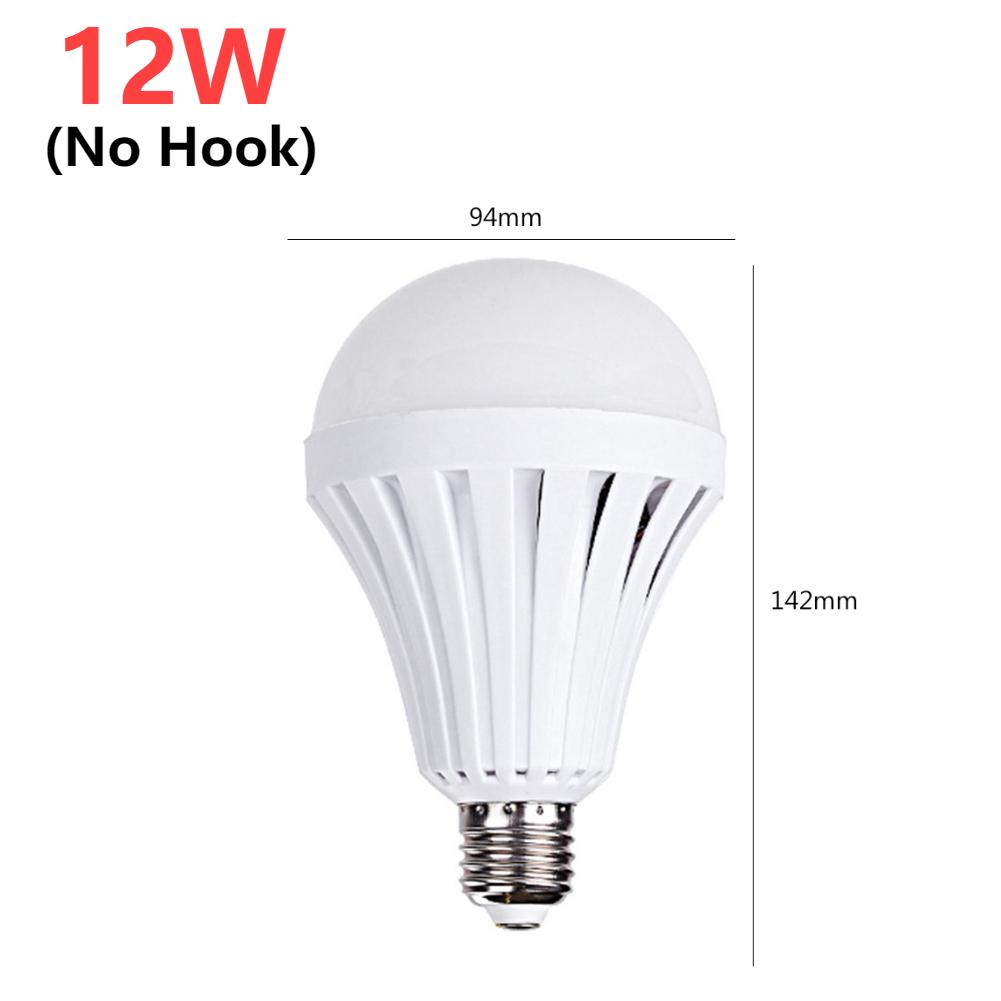Outdoor Camping Emergency Bulb Rechargeable LED Light Bulb E27 5W 7W 9W 12W Emergency Bulb for Home Power Failure Porch Garden