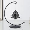 3 Pieces Black Metal Display Holder For Succulents Glass Globes And Decorative Items Indoor Outdoor Use