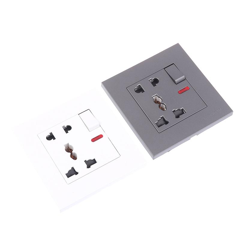 Uniwersalne gniazdko 18W Type-C Quick Charge 5-pinowe, Brytyjskie gniazdko elektryczne ścienne z ładowarką USB, Biała inteligentna podwójna wtyczka gniazdka zasilającego