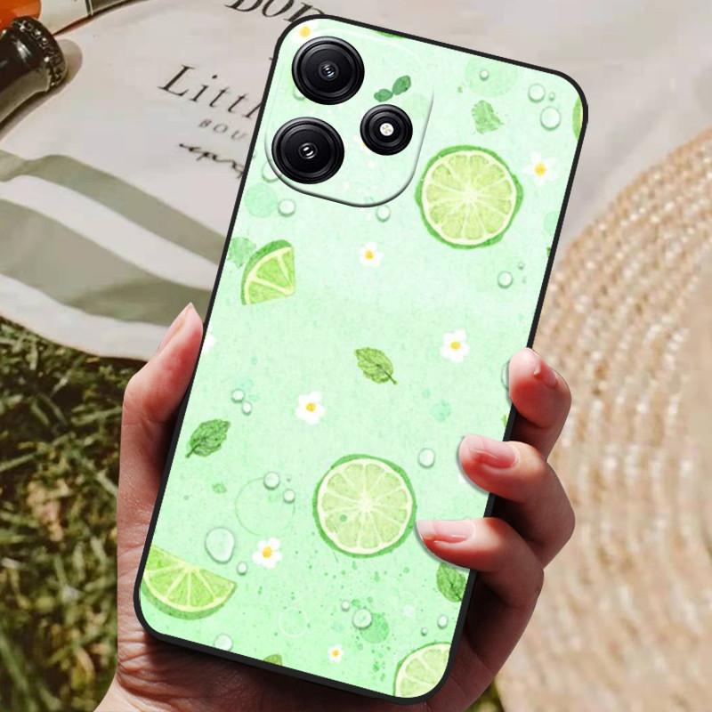 Pre puzdro Xiaomi Poco M6 Pro Silikónový zadný kryt Puzdro na telefón pre Poco M6 Pro 5G Puzdrá PocoM6 Pro 2023 Plne čierny nárazník coque