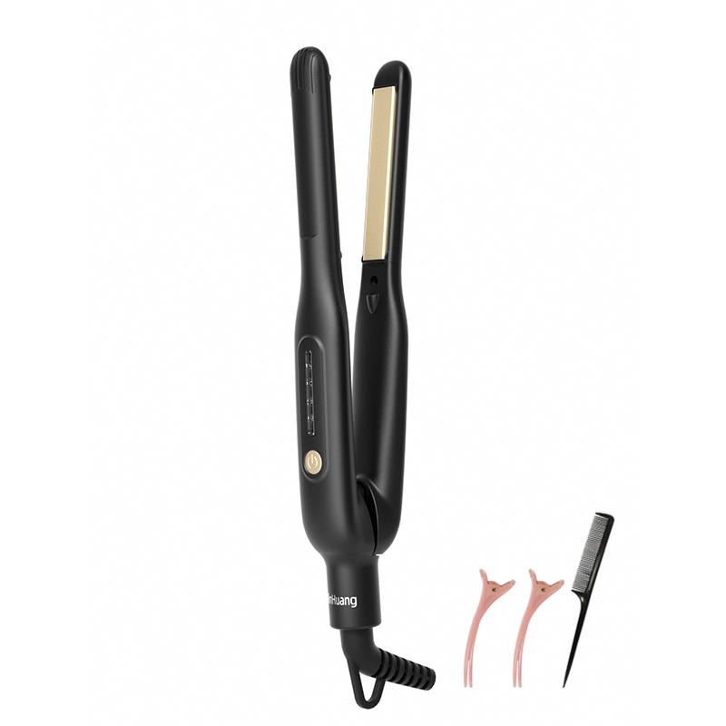 

Hair Straightener Ceramic Iron Plate With Negative Ion Lcd Display Portable Hair Styler For Men Straightening And Curling US