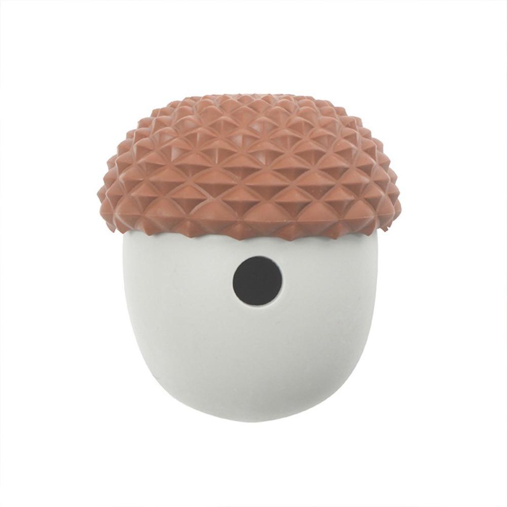 Food Grade Silicone Dog Feeding Ball Bite Tough Acorn Shaped Dog Puzzle Toy Interactive Feeding Soft Elastic