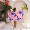 1pc Butterfly Print Beach Towel, quick-drying & portable. Soft unisex towel for swimming, camping, beach and pool use