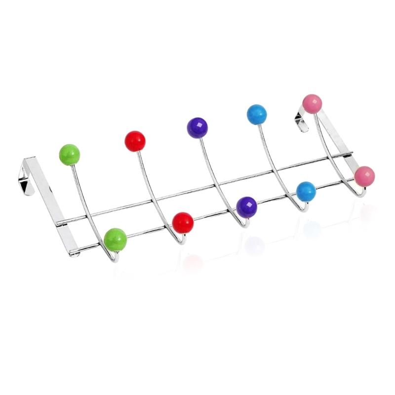 Hanging Heavy Duty Over Door Hooks for Bedrooms Bathroom Door 10 Hooks Stainless Steels Over Door Storage Hooks Hanger