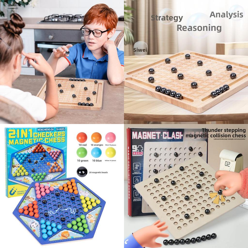 Magnetic Educational Board Game For Kids Brain Teasing Toy Parent Child Interaction