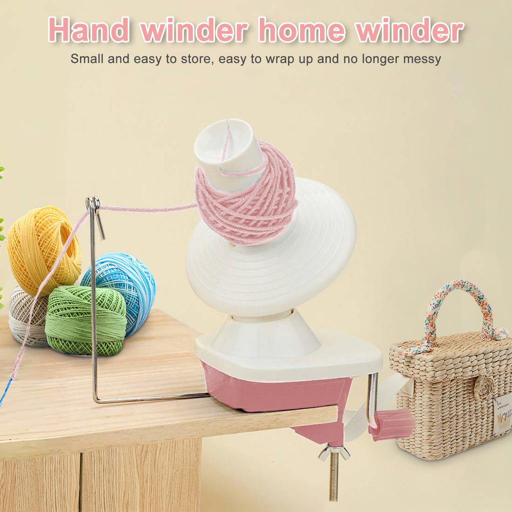 Yarn Winder Crocheting Yarn Wool Ball Winder Easy-to-Install Efficiently Yarn Cake Winder Make Neat Yarn Cake for Knitting