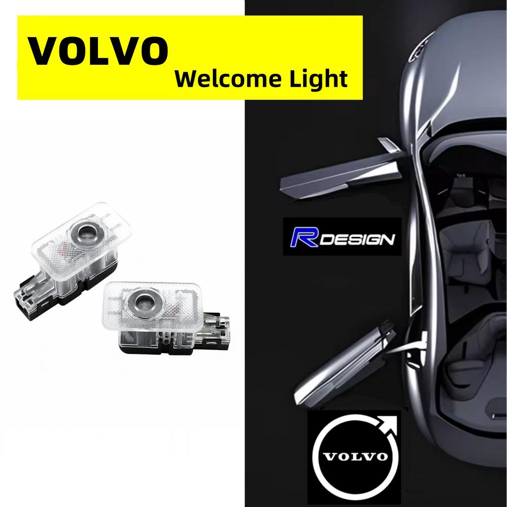 2pcs Car Door Light Projector Welcome Light For VOLVO XC90 XC60 XC40 V90 S90 V40 V60 S60 S80 Car Accesorios RDESIGN Logo Light
